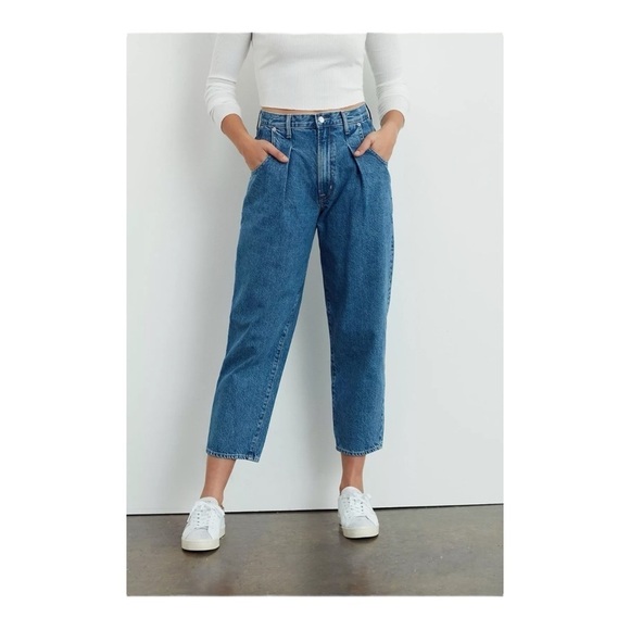 EDWIN Blake Ultra High-Rise Relaxed Pleated Jeans in Aberdeen NWT - Picture 3 of 7